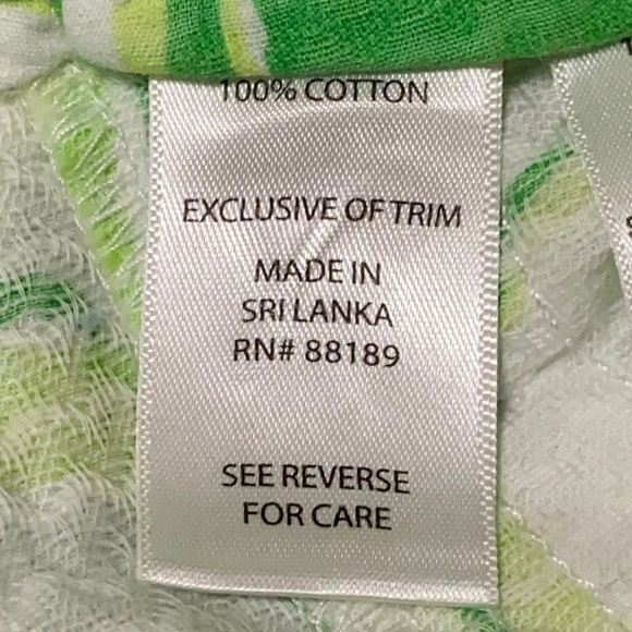 Women’s Lilly Pulitzer Liza Shorts Resort White Green Heart Breakers Size 6 - Picture 8 of 9